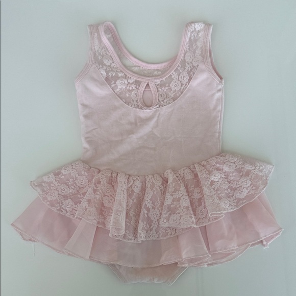 Pink Lace Ballet Dress with shoes - Picture 6 of 9